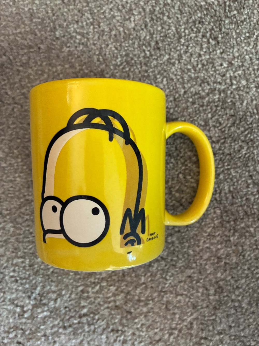 2007 The SIMPSONS HOMER HEAD  Ceramic Coffee MUG Matt Groening